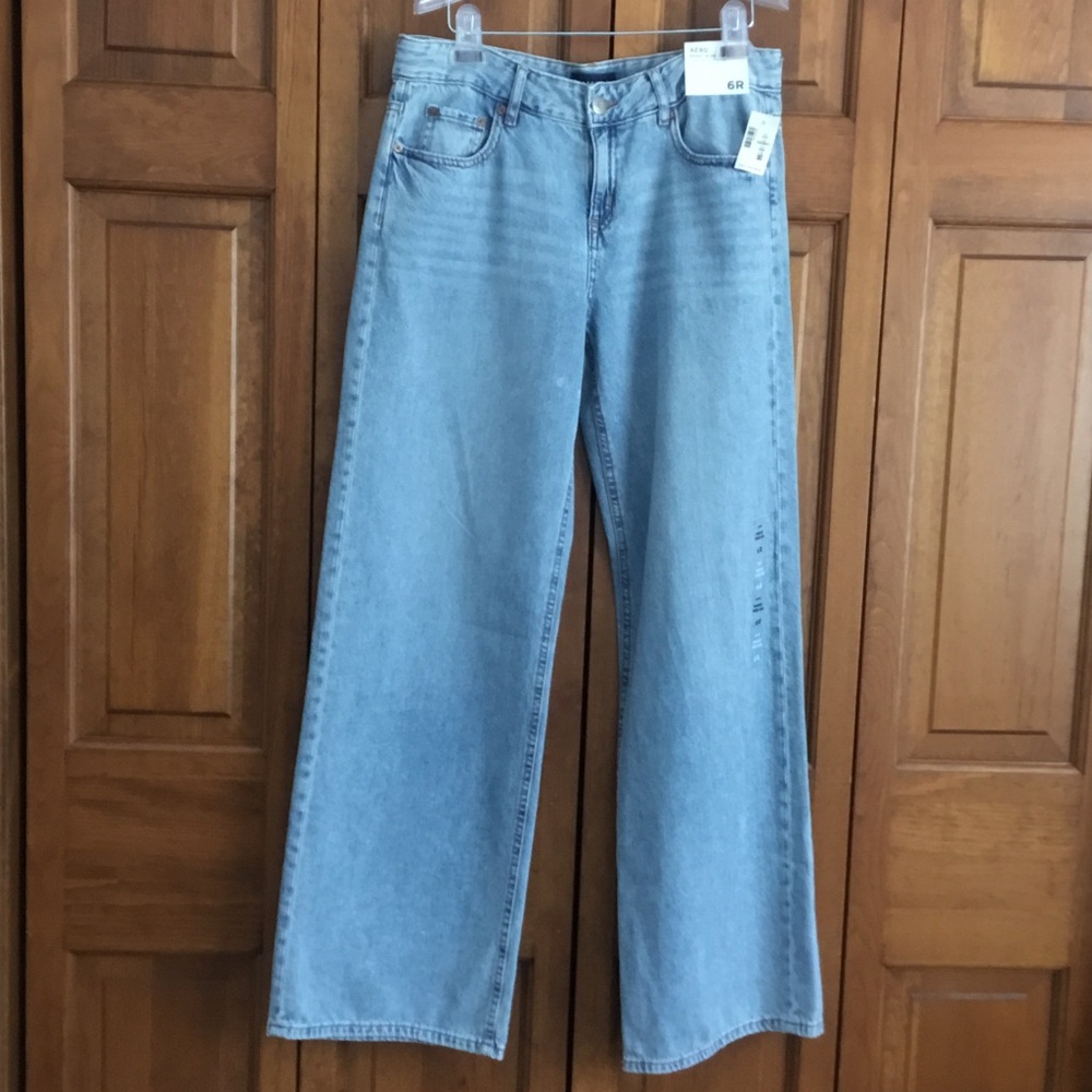 NWT Aeropostale Light Blue Flare Jeans. 6R